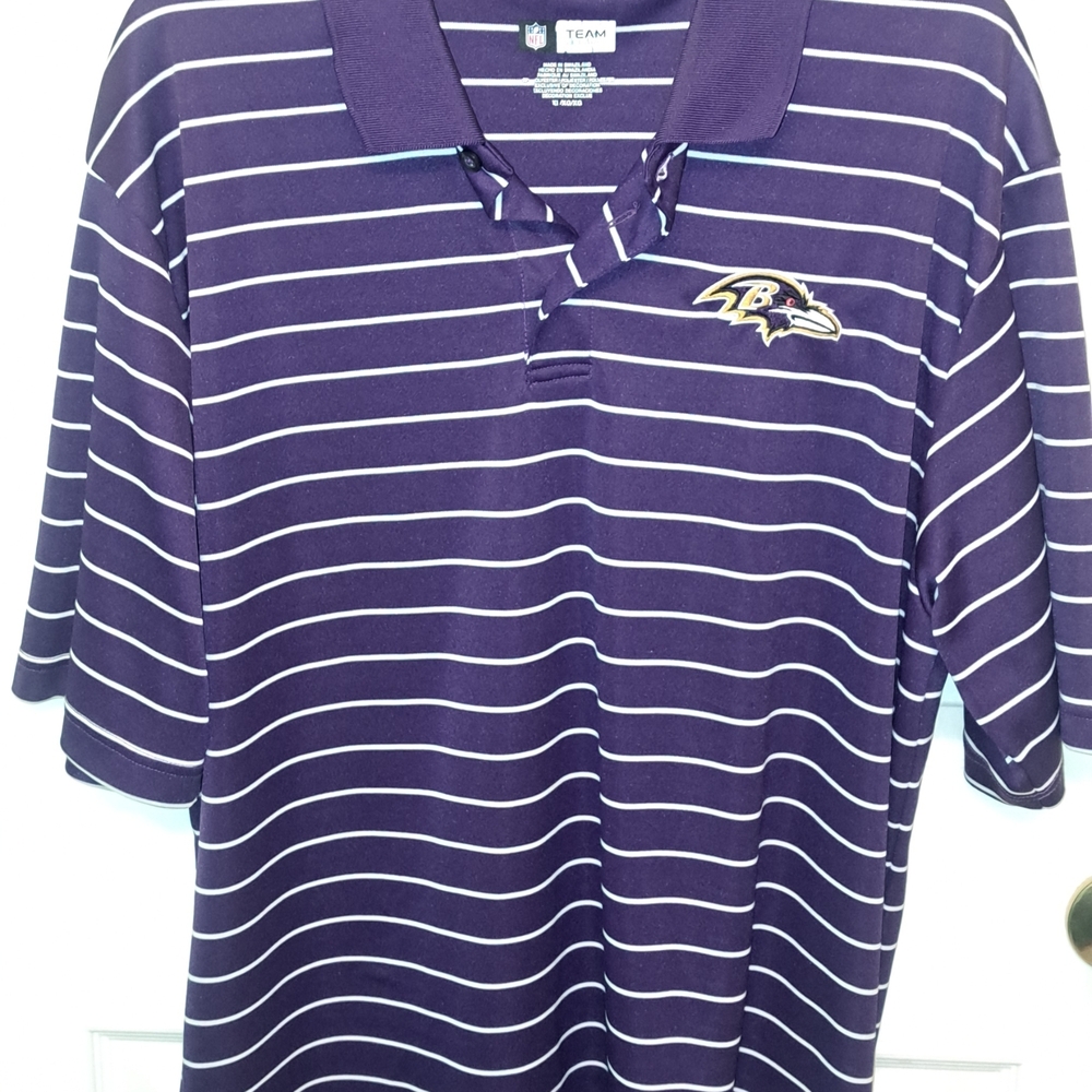 NFL Team Apparel Purple and White Polo